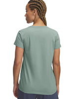 Playera Under Armour Rival Logo Verde para Mujer