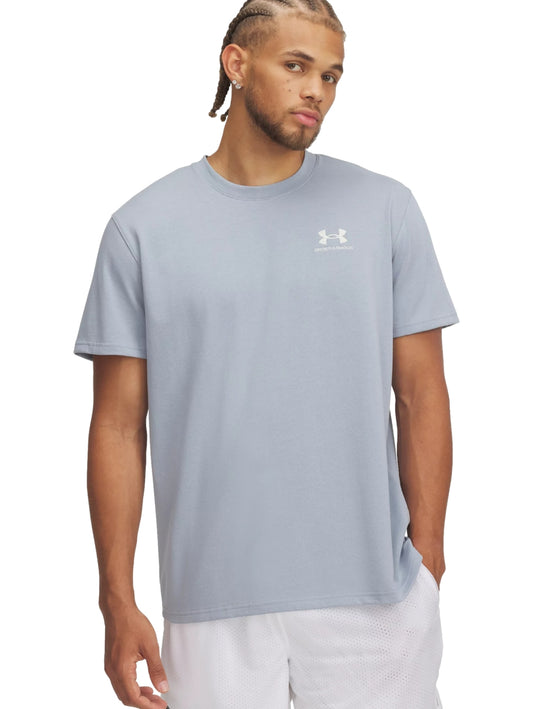 Tops Deportivos Under Armour Playera M Logo Emb Heavyweight Ss Azul 373997 Para Hombre