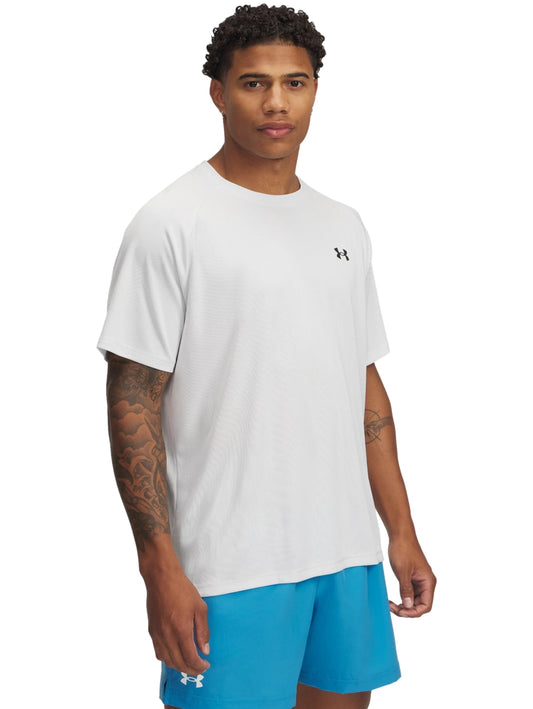 Tops Deportivos Under Armour Playera Tech Textured Ss Gris 382796 Para Hombre