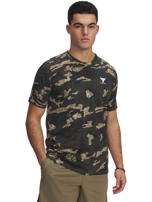 Tops Deportivos Under Armour Playera Pjt Rck Aop Ss Cafe 389898 Para Hombre