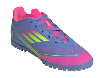 Tenis Adidas Taque Aida F50 Club Tf Infantil Azul Para Niño