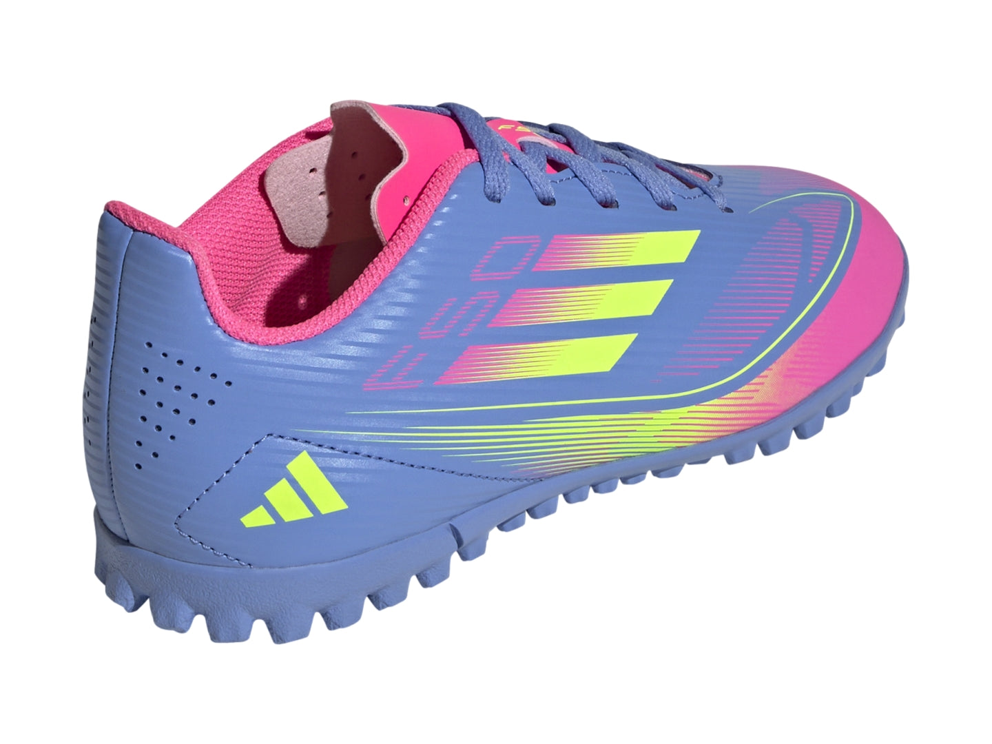 Tenis Adidas Taque Aida F50 Club Tf Infantil Azul Para Niño