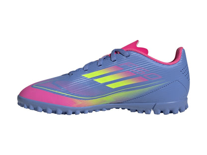 Tenis Adidas Taque Aida F50 Club Tf Infantil Azul Para Niño