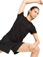 Tops Deportivos Puma Playera Graphics Run Club Tee W Negro 526565 Para Mujer