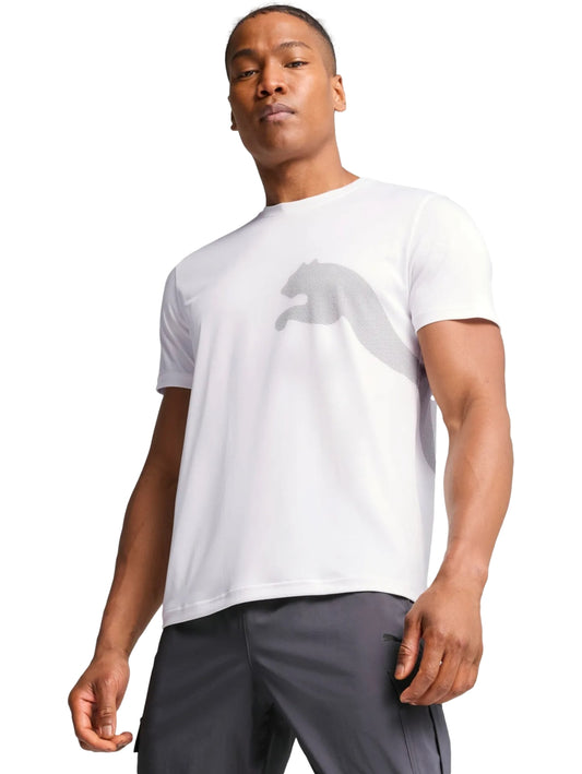 Tops Deportivos Puma Playera M Tad Big Logo Tee Blanco 526721 Para Hombre