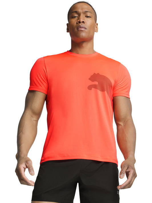 Tops Deportivos Puma Playera M Tad Big Logo Tee Rojo 526721 Para Hombre