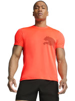 Tops Deportivos Puma Playera M Tad Big Logo Tee Rojo 526721 Para Hombre