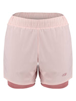 Short Deportivo Skechers Sport Fury 3.0 Rosa Claro para Mujer