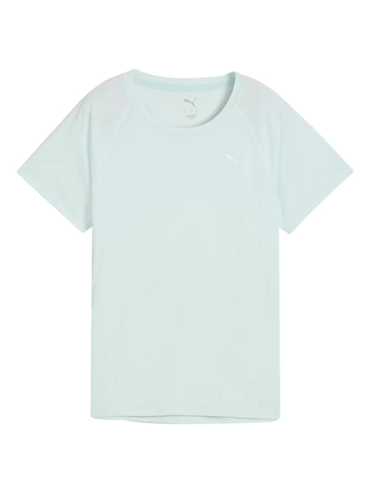 Tops Deportivos Puma Playera W Run Velocity Tee (Tri-Blend) Azul 526580 Para Mujer