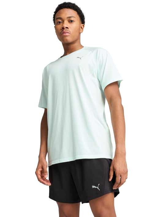 Tops Deportivos Puma Playera M Run Velocity Tee (Tri-Blend) Azul 526603 Para Hombre