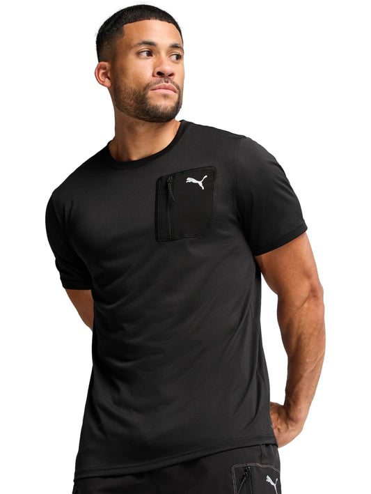 Tops Deportivos Puma Playera M Flex Pocket Tee Negro 526715 Para Hombre