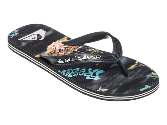Sandalias Quiksilver Sandalia Molokai Art 25 Negro Para Hombre