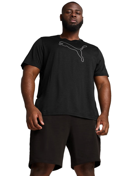Tops Deportivos Puma Playera M Tad Essential Heather Cat Tee (Cf Large Cat) Negro 525907 Para Hombre