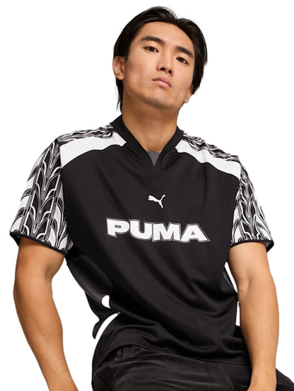 Camisetas De Manga Corta Puma Jersey Football Jersey Negro 628416 Para Hombre