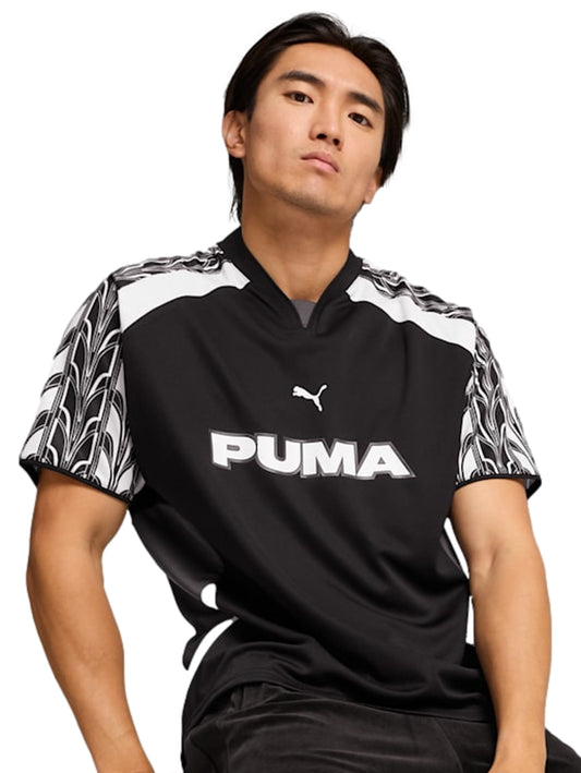 Camisetas De Manga Corta Puma Jersey Football Jersey Negro 628416 Para Hombre