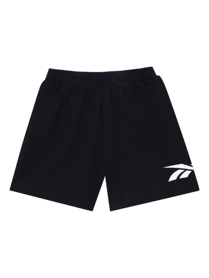 Pantalones Cortos Reebok Short Vector French Terry Negro Sh0107 Para Hombre