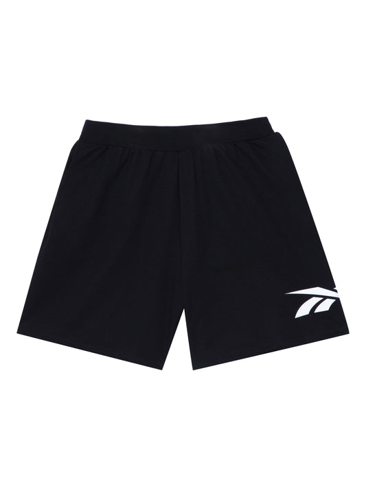 Pantalones Cortos Reebok Short Vector French Terry Negro Sh0107 Para Hombre