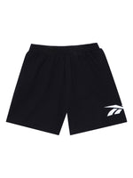 Pantalones Cortos Reebok Short Vector French Terry Negro Sh0107 Para Hombre