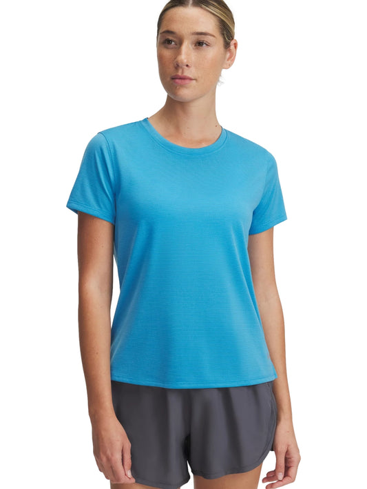 Tops Deportivos Under Armour Playera Ua Launch Shortsleeve Azul 382434 Para Mujer
