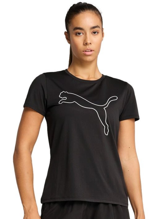 Tops Deportivos Puma Playera W Tad Essential Logo Tee Negro 525892 Para Mujer
