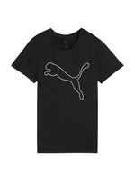 Playera PUMA Tad Essential Negro Jaspeado para Mujer