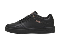 Tenis Puma Court Classy Negro y Oro Rosa para Mujer