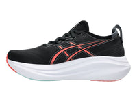Tenis ASICS Gel-Nimbus 27 Negro con Coral para Hombre