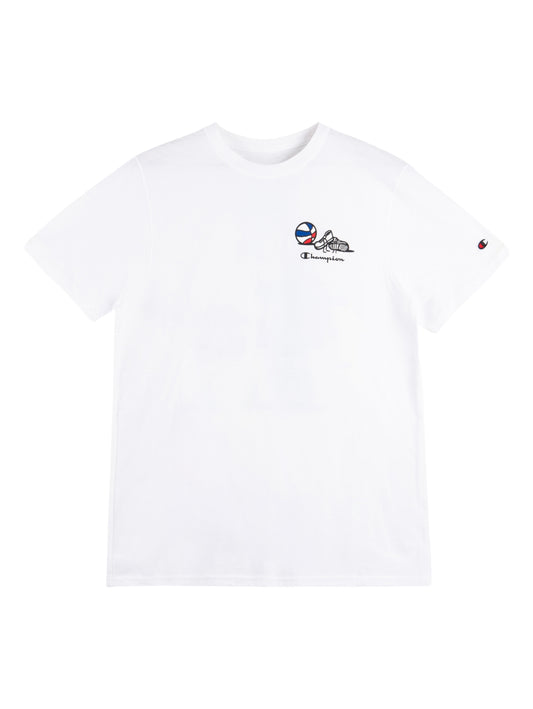 Tops Deportivos Champion Playera Classic Graphic Tee Blanco 58609F Para Hombre