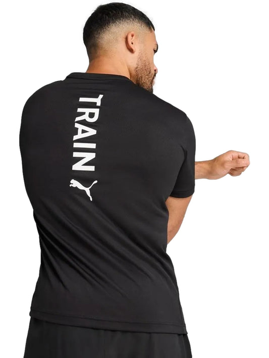 Playera Puma Training Vertical Logo Para Hombre