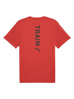Playera Puma Training Vertical Logo Rojo para Hombre