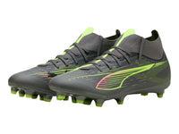 Tenis Taquetes Puma Ultra 5 Match Plata y Amarillo para Hombre