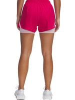 Shorts Under Armour Fly By 2 en 1 Rosa para Mujer