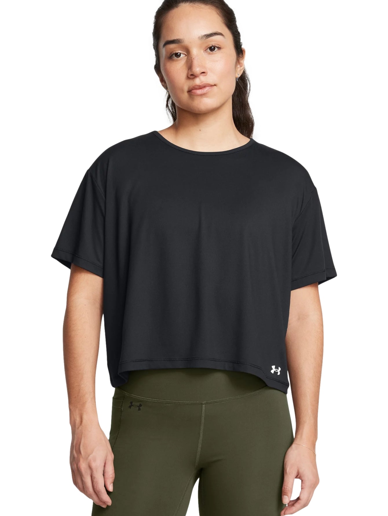 Tops Deportivos Under Armour Playera Motion Ss Negro 379178 Para Mujer