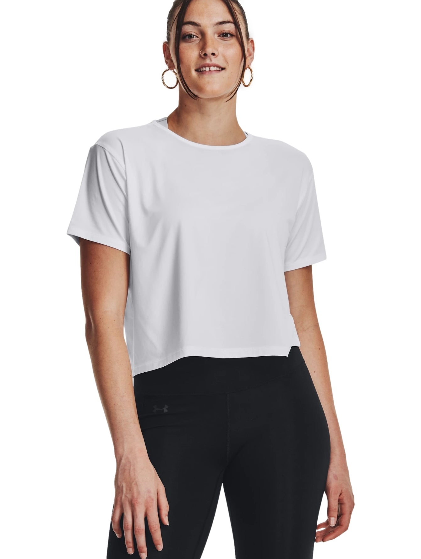 Tops Deportivos Under Armour Playera Motion Ss Blanco 379178 Para Mujer