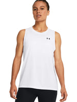 Tops Deportivos Under Armour Playera Tech Tank-Solid Blanco 383655 Para Mujer