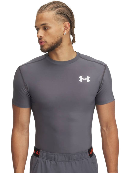 Tops Deportivos Under Armour Playera Hg Og Compression Ss Gris 387560 Para Hombre