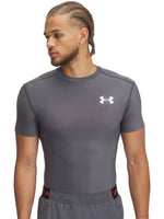 Tops Deportivos Under Armour Playera Hg Og Compression Ss Gris 387560 Para Hombre