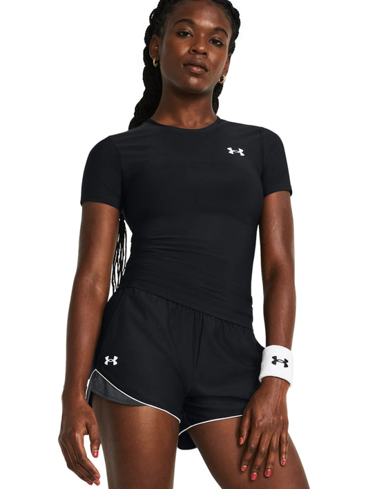 Tops Deportivos Under Armour Playera Hg Og Compression Ss Negro 387562 Para Mujer