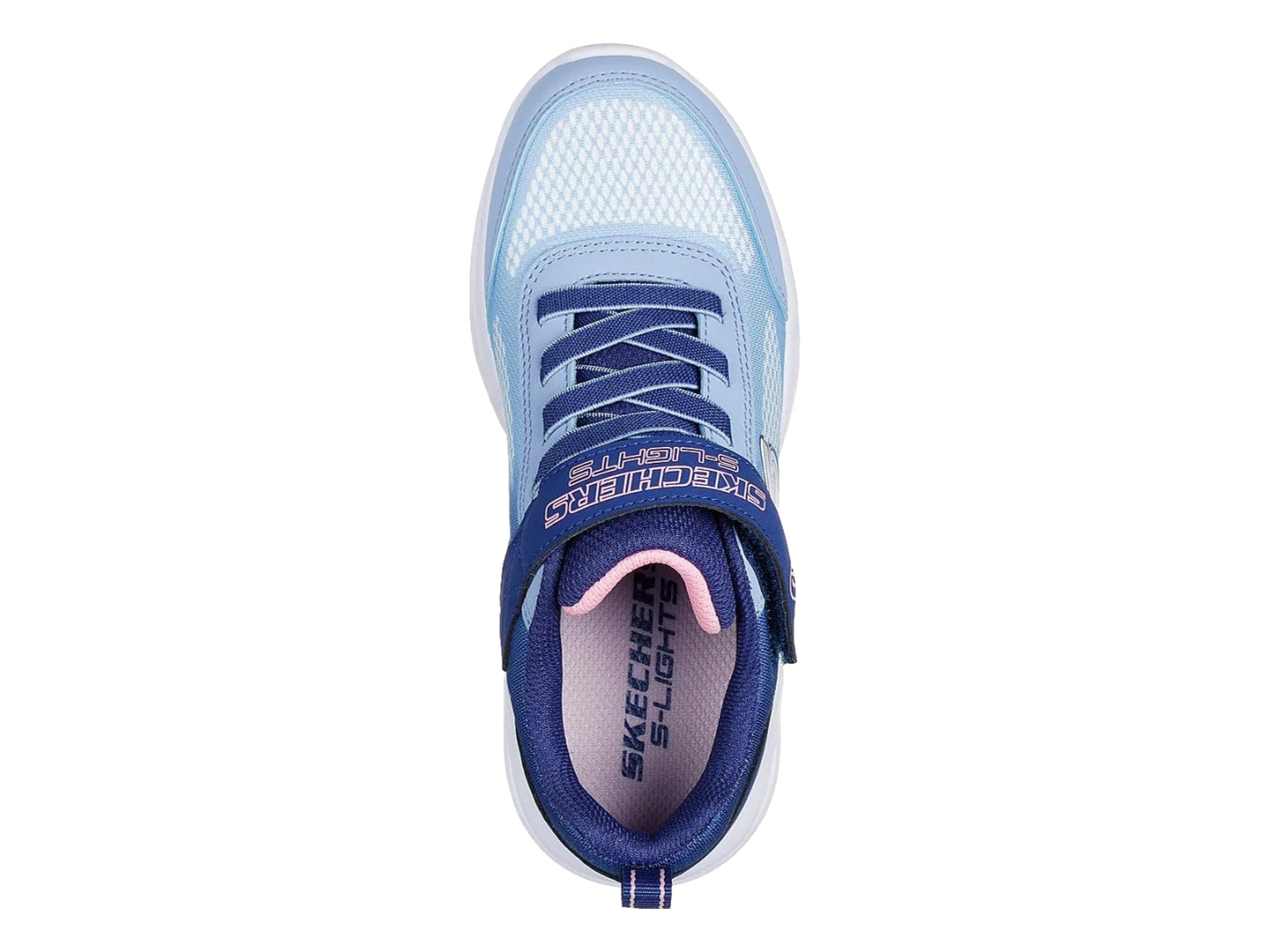 Tenis Skechers Sola Glow Azul 303714 Para Niña