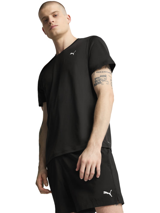Tops Deportivos Puma Playera M Tad Essential Solid Cat Tee Negro Ára 525908 Para Hombre