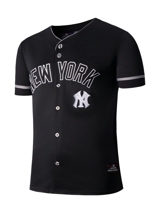 Tops Deportivos Fexpro Playera Plaera Button Jersey Core Negro Js5202 Para Hombre