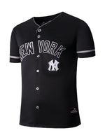 Tops Deportivos Fexpro Playera Plaera Button Jersey Core Negro Js5202 Para Hombre
