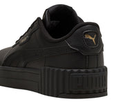 Tenis PUMA Carina 3.0 Negro y Oro para Niño