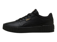 Tenis PUMA Carina 3.0 Negro y Oro para Niño