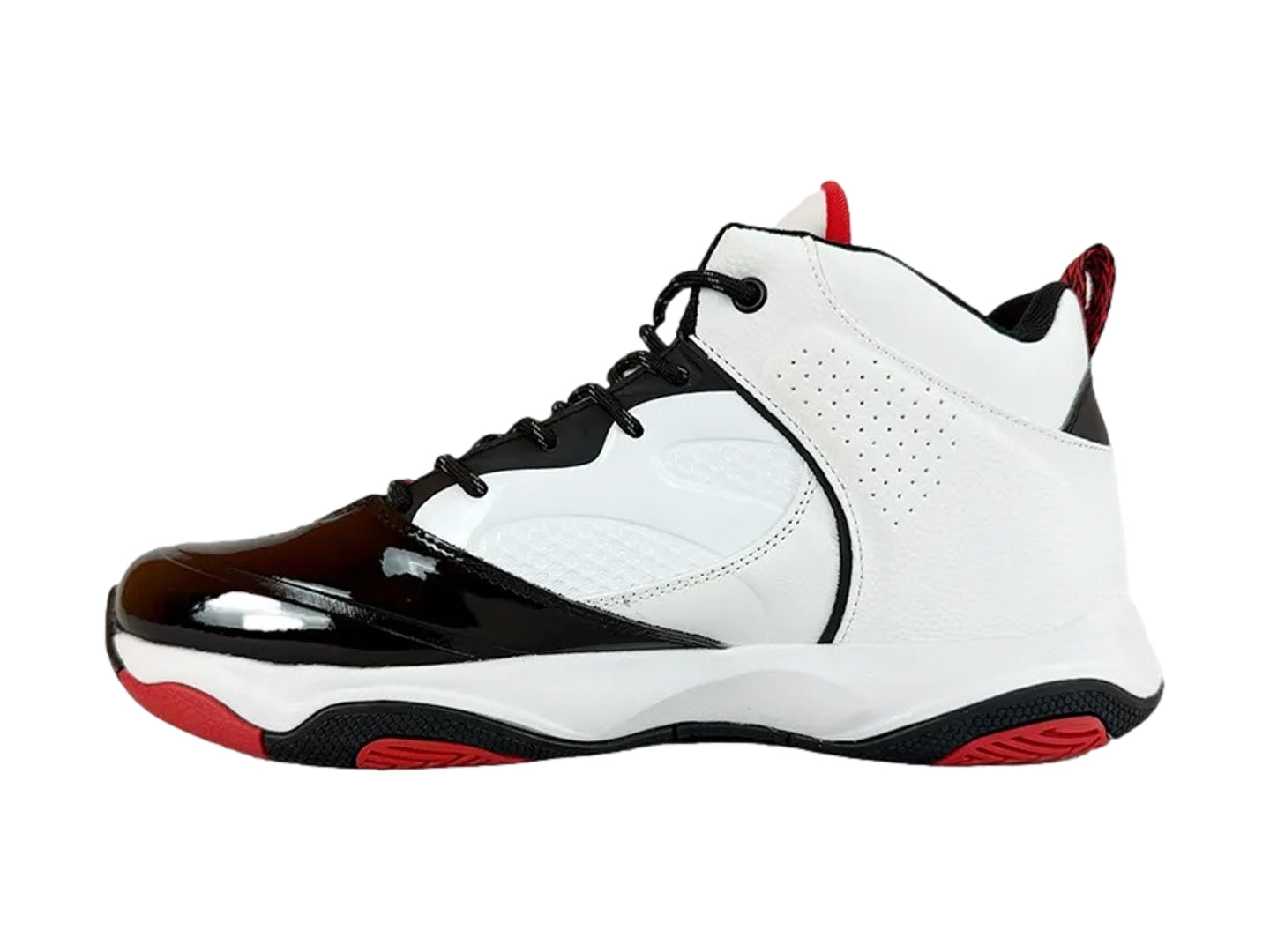 Tenis SHAQ Spin Move Blanco y Rojo para Niño