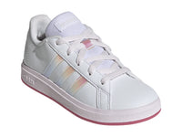 Tenis Adidas Grand Court Blanco y Rosa para Niña