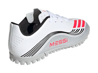 Tenis de Fútbol Adidas F50 Messi Blanco y Rojo para Niño