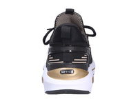 Tenis PUMA Softride Enzo 5 Hype Negro y Dorado para Mujer