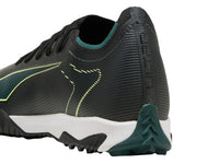 Tenis de Fútbol PUMA Ultra 6 Match TT Negro y Verde para Hombre