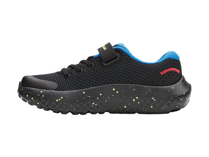 Tenis Under Armour BPS Surge 4 AC Negro para Niño